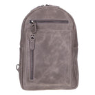 Bloominbag-Blake Ash Gray Hakiki Deri çapraz Askılı Sırt çantası-1-milagron.live