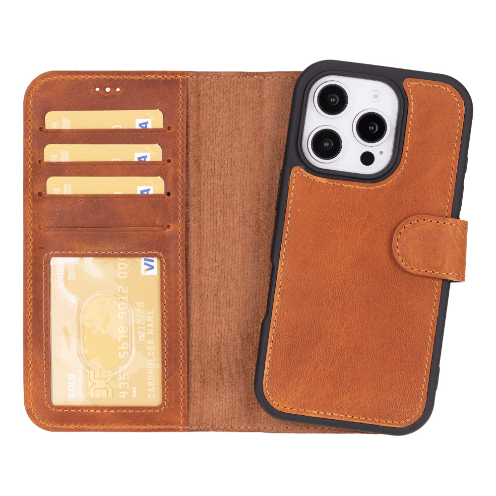 Bloominbag-Bloom Case Apple I Phone 16 Pro Max – Urban Moccasin Hakiki Deri Cüzdanlı Telefon Kılıfı-1-milagron.live
