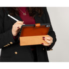 Bloominbag-Bloom Case Trigon Tan Apple I Pad Mini (2024) Hakiki Deri Kılıf-2-milagron.live