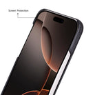 Bloominbag-Bloom Case Ultimate Jacket Obsidian Black – Apple I Phone 17 Pro (6.3") Hakiki Deri Kılıf-4-milagron.live