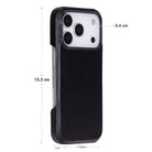Bloominbag-Bloom Case Ultimate Jacket Obsidian Black – Apple I Phone 17 Pro (6.3") Hakiki Deri Kılıf-5-milagron.live