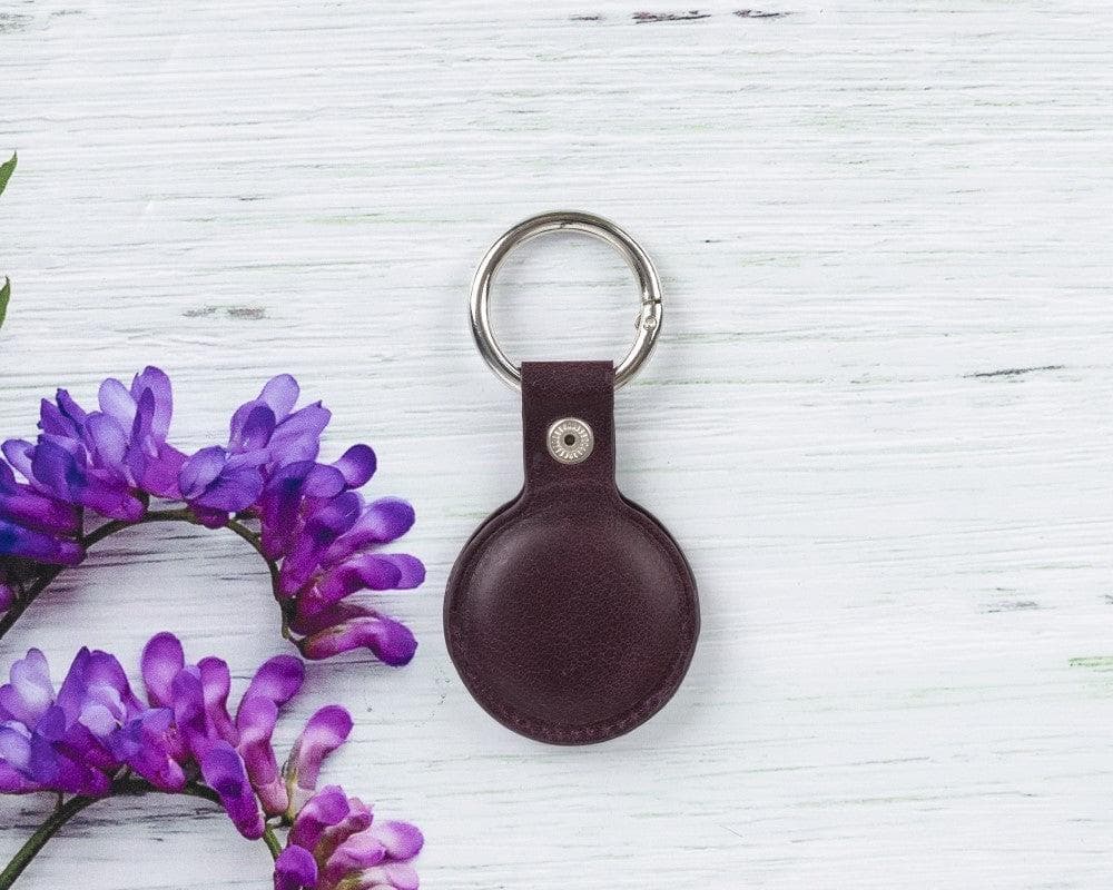 Bloominbag-Bloom Paw Crimson Flame Hakiki Deri Air Tag Kılıfı-2-milagron.live