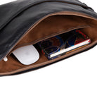 Bloominbag-Bloom Sleeve Leeds 14" Obsidian Black Hakiki Deri Laptop & Tablet Kılıfı-4-milagron.live