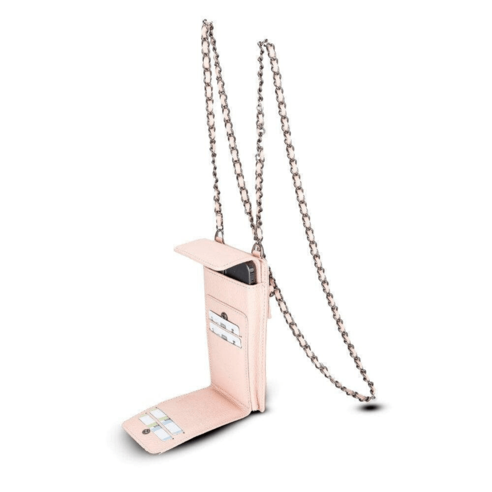 Bloominbag-City Muse Deri Carnation Blush çapraz Askılı Telefon Cüzdan-4-milagron.live