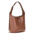 Bloominbag-Ravello Cimbrone Camel Tan Leather Shoulder Bag / Deri Omuz Çantası-3-milagron.live