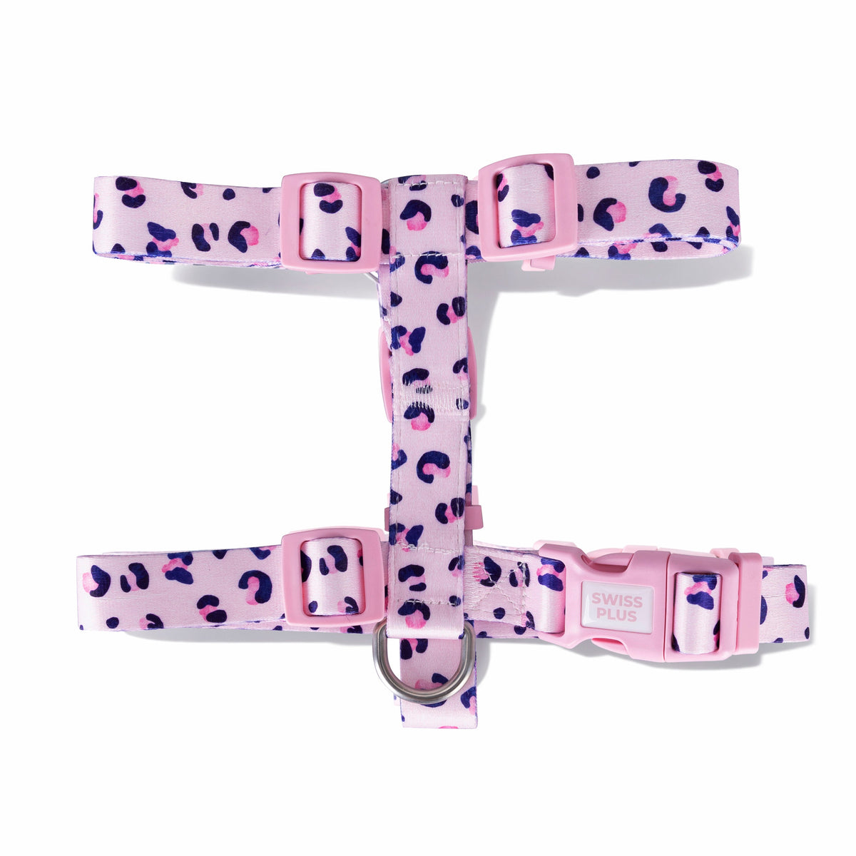 Swissplus Urban Paws Pink Leo Geri Dönüştürülmüş H-Tipi Köpek Göğüs Tasması-Small