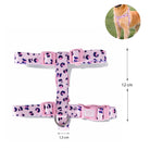 Swissplus Urban Paws Pink Leo Geri Dönüştürülmüş H-Tipi Köpek Göğüs Tasması-Small