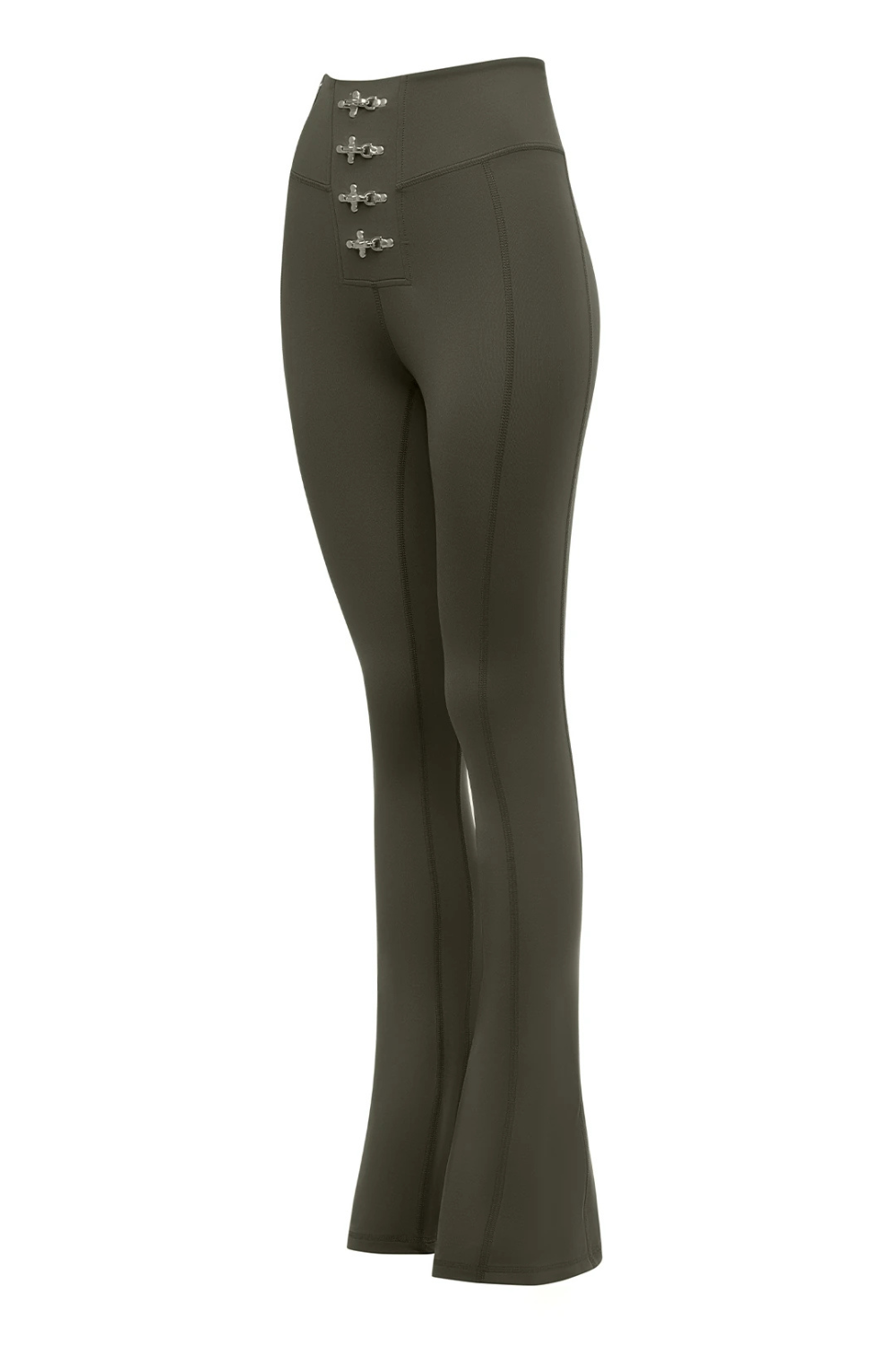 Bo&Po-Gaia Flare Leggings Khaki-Tayt-2-milagron.live
