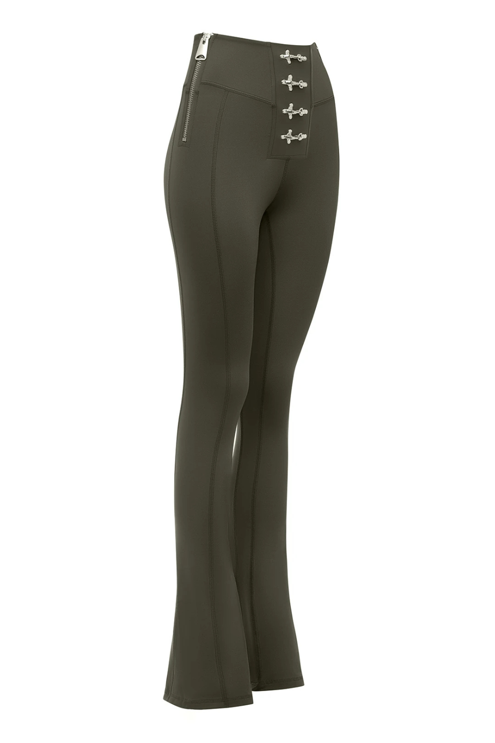 Bo&Po-Gaia Flare Leggings Khaki-Tayt-3-milagron.live