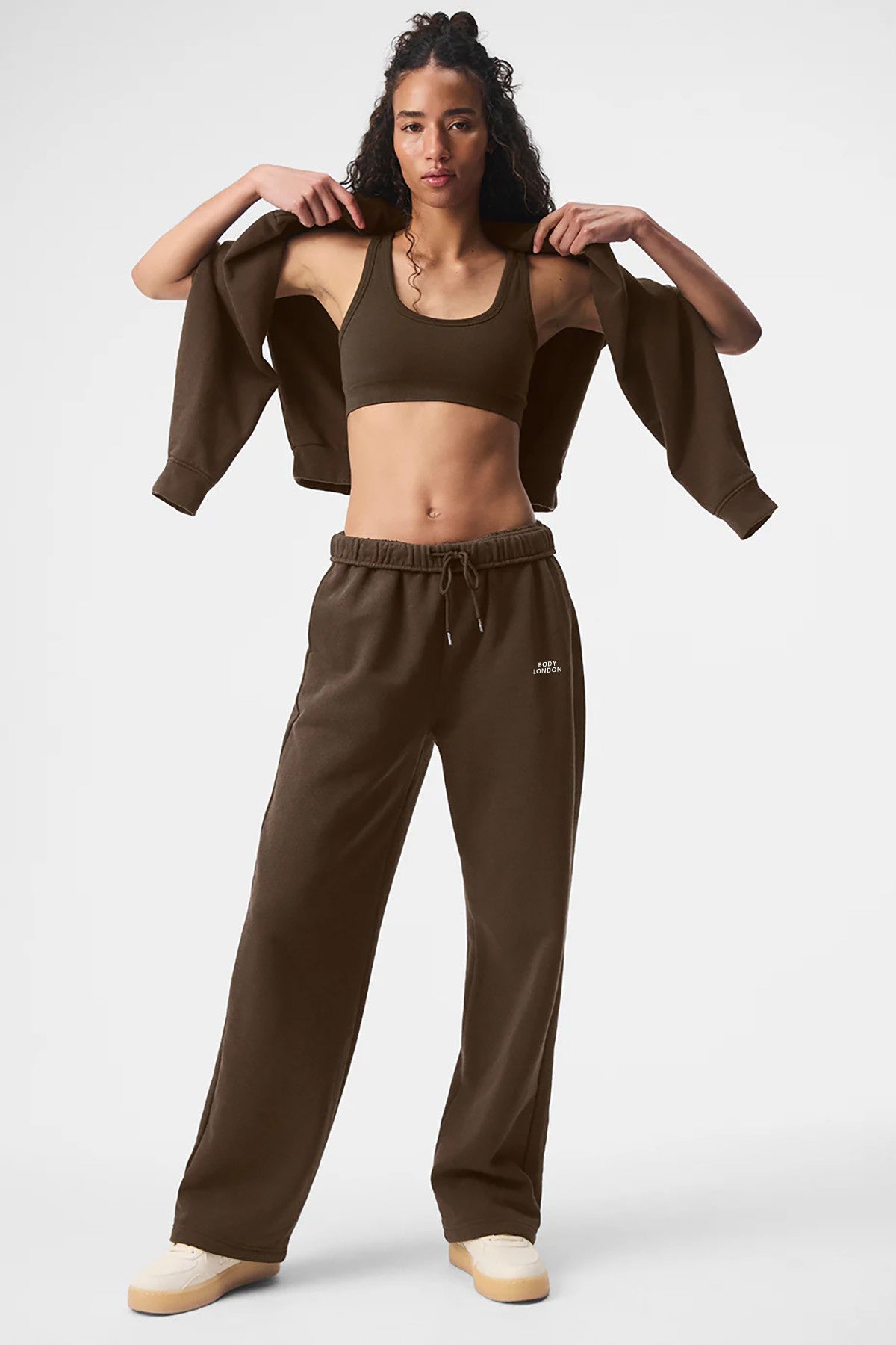 Body London-Body London Kahverengi Eşofman Altı-Eşofman-4-milagron.live
