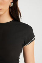 Boneqa Barcelona-Siyah Modal Tişört-T-Shirts-5-milagron.live