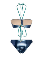 Bonesta-Agrizate Shiny Aqua And Royal Blue Çift Renk Straplez Bikini Takımı-Bikini & Mayo-2-milagron.live