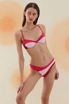 Bonesta-Arid Balenli Fuchsia Terry Bikini Takımı-Bikini & Mayo-2-milagron.live