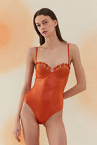 Bonesta-Caliche Flame Orange Kuşgözlü Kaplı Mayo-Bikini & Mayo-2-milagron.live