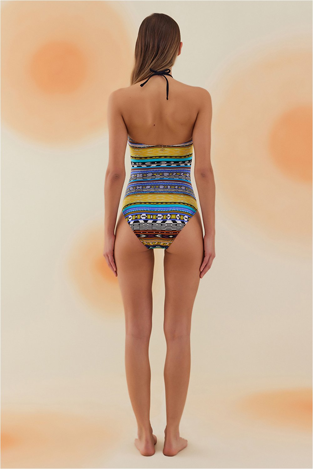 Bonesta-Guelta Navajo Ethnic Pattern Aksesuarlı Straplez Mayo-Bikini & Mayo-3-milagron.live