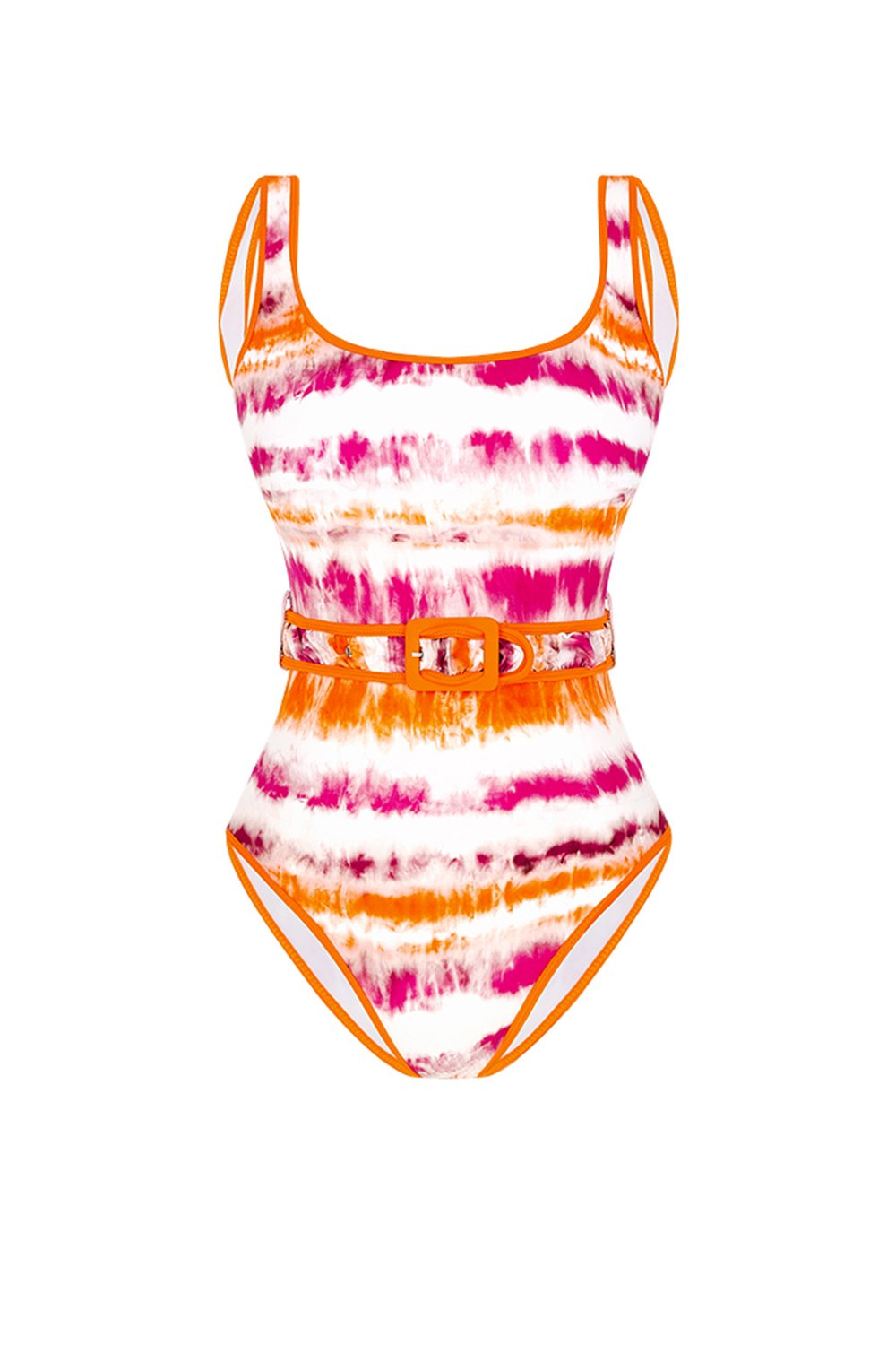 Bonesta-Kerennar Gradient Orange Kemerli U Yaka Mayo-Bikini & Mayo-1-milagron.live