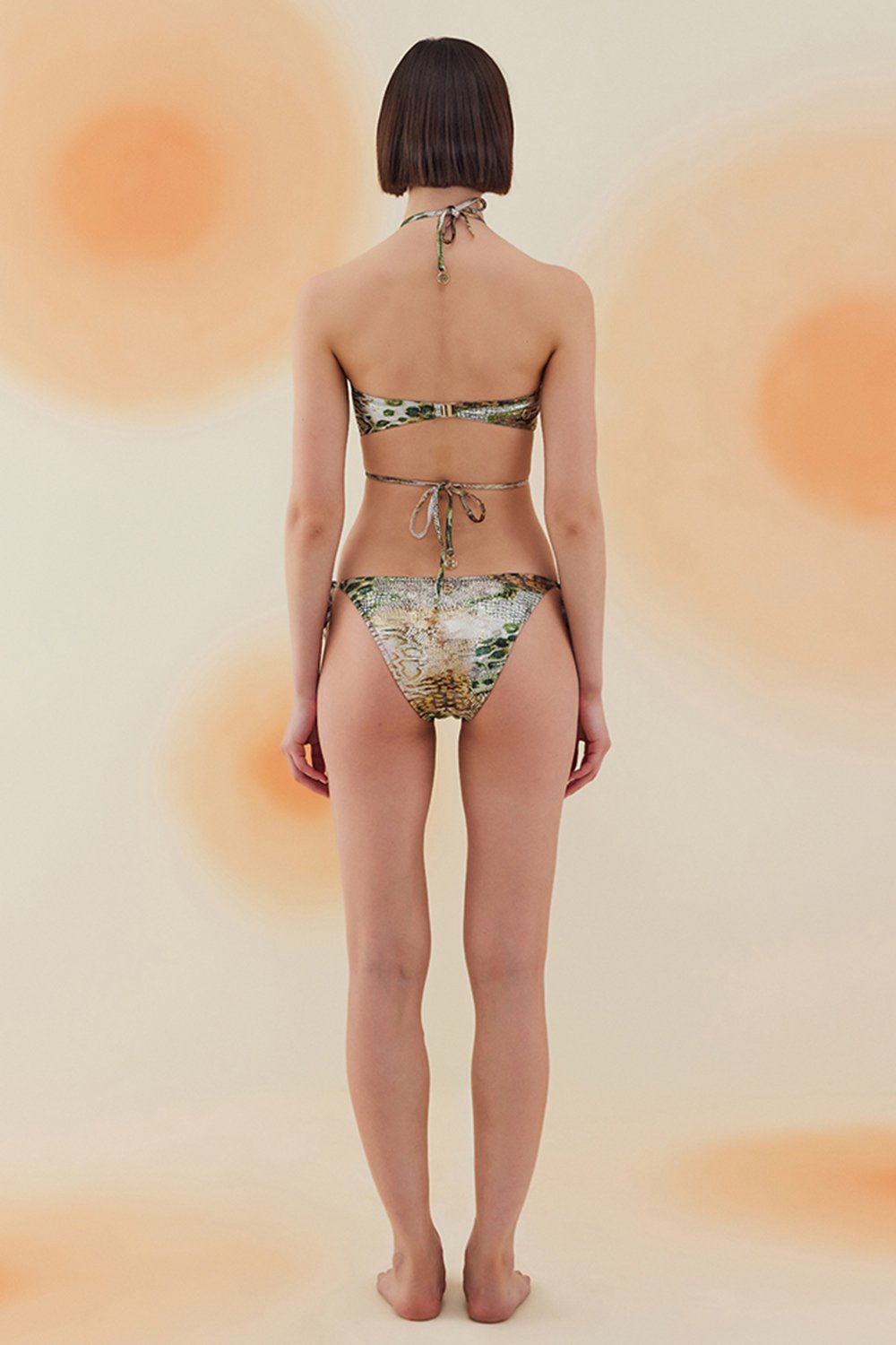 Bonesta-Mojave Phantom Snake Pattern Boyundan Bağcıklı Bikini Takımı-Bikini & Mayo-3-milagron.live