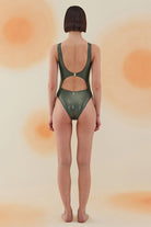 Bonesta-Pimenta Shiny Hunter Green Halter Kesim Mayo-Bikini & Mayo-4-milagron.live