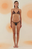 Bonesta-Rashida Aztec Ethnic Pattern Aksesuarlı Üçgen Bikini Takımı-Bikini & Mayo-1-milagron.live