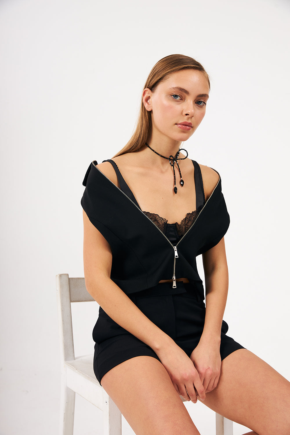 Bonette-Fiyonque Choker Jet-Kolye-4-milagron.live