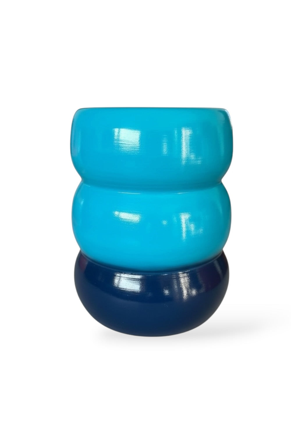 Yeşil Lacivert Bubble Seramik Sehpa - 2