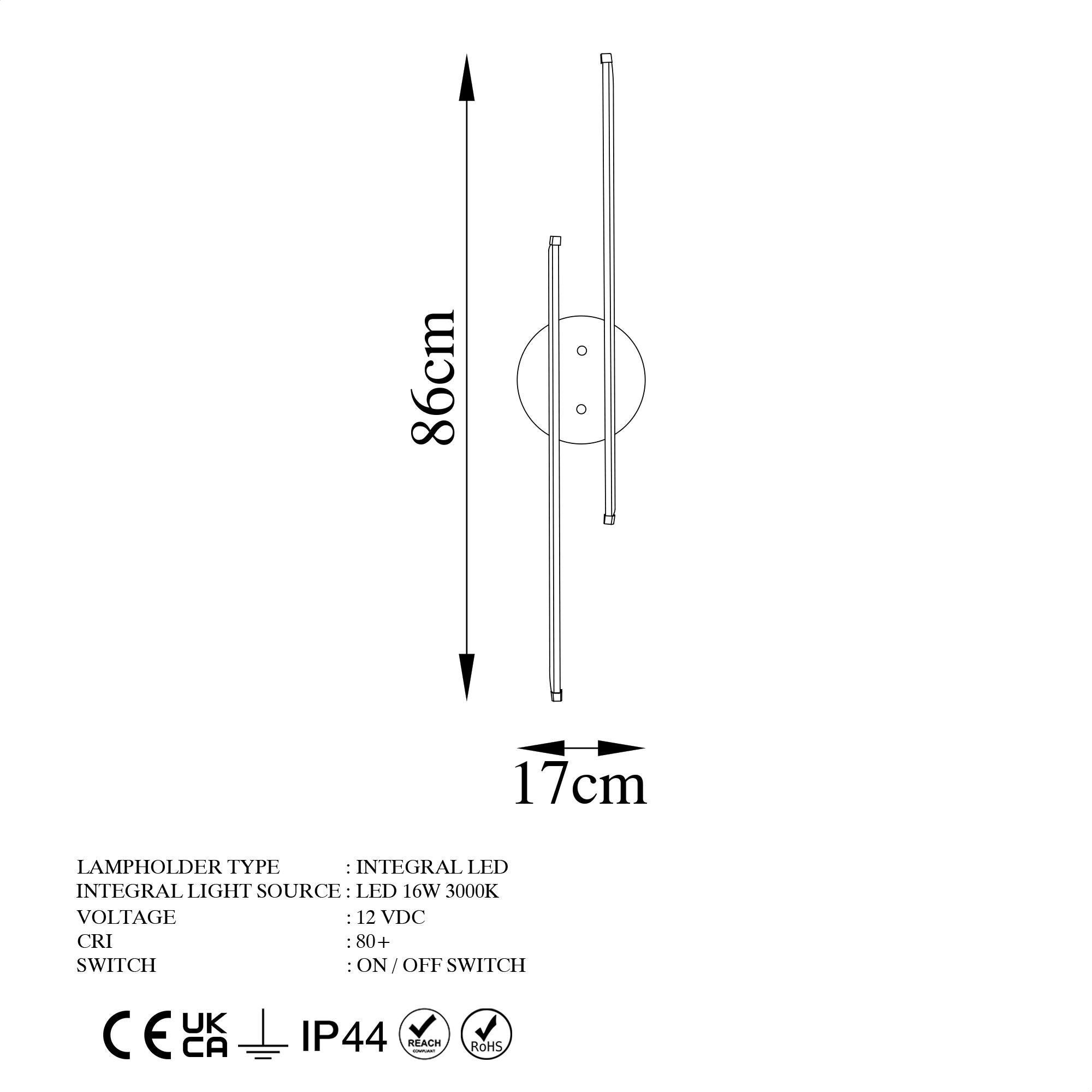 Cheetah 13299 Led Aplik Duvar Aydınlatma 