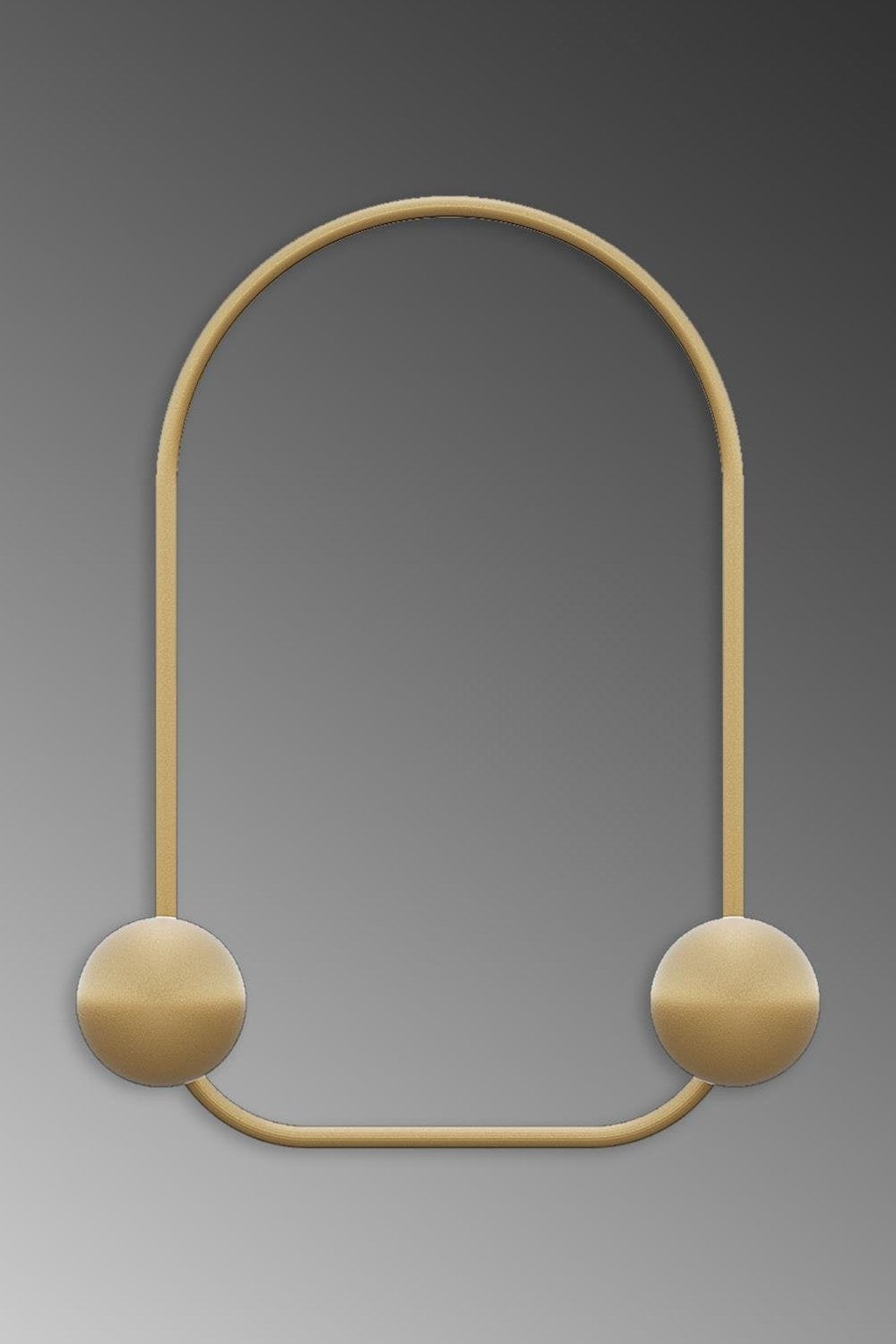 Dekoratif Metal Askılık, Parlak Gold - 25x7x33 Cm - 1