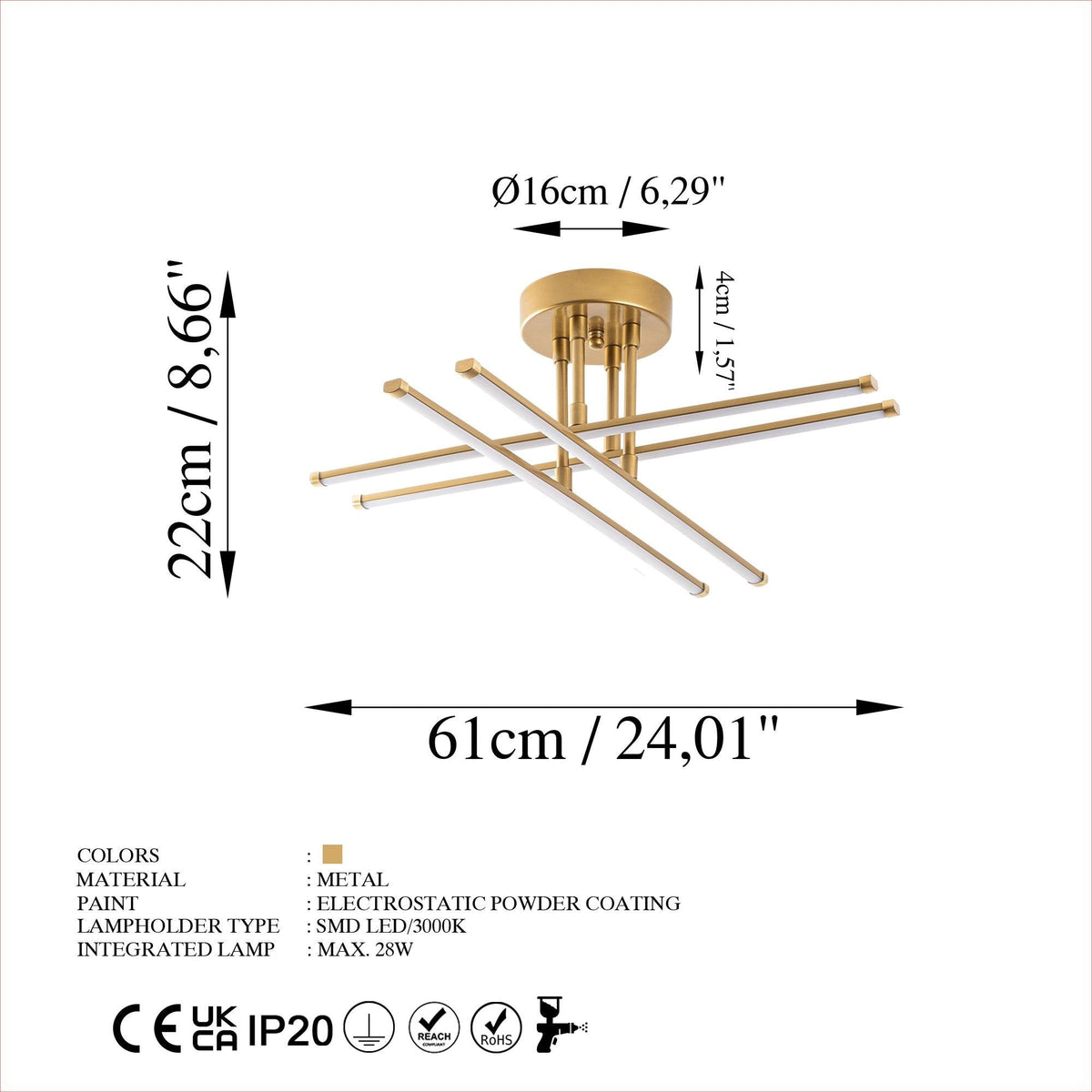 Elk 13664 Led Plafonyer Aydınlatma 