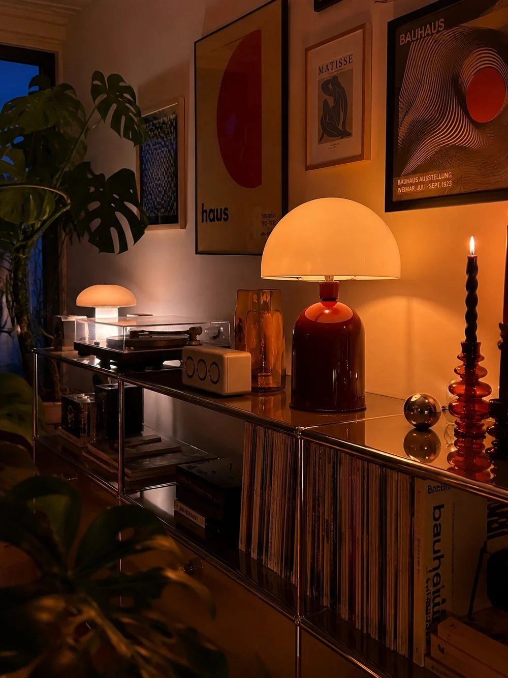 By Lamp-Soho Bordo Krem Metal Masa Lambası-Masa Lambası-4-milagron.live