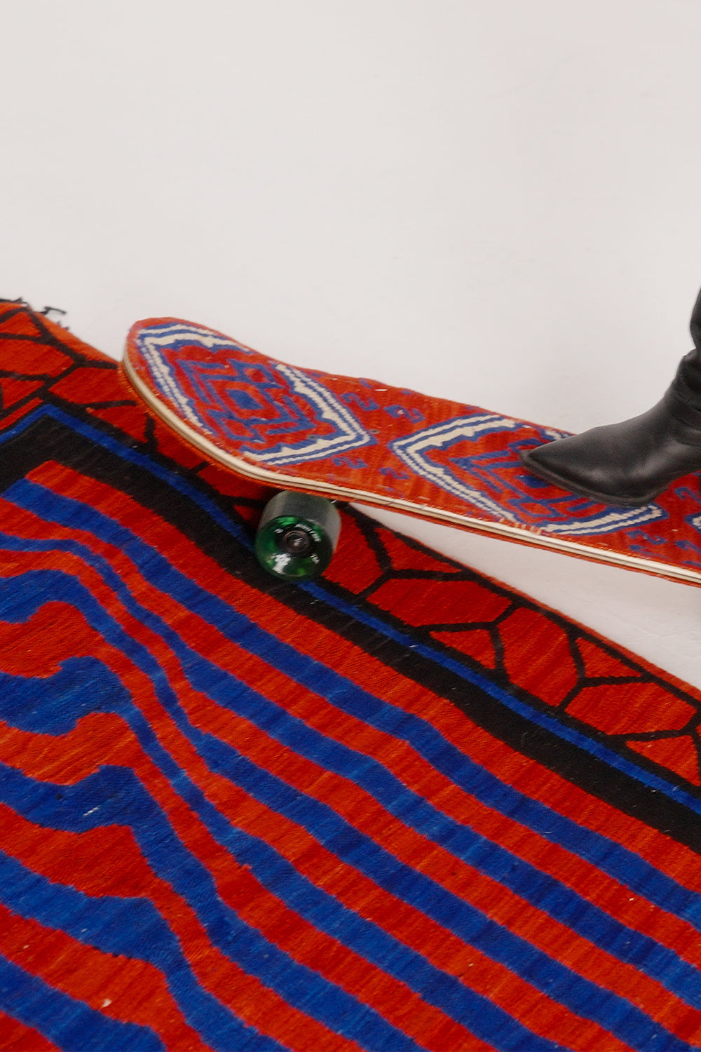Caché Istanbul-Dalga Desenli El Dokuma Modern Yün Kilim-Kilim-3-milagron.live