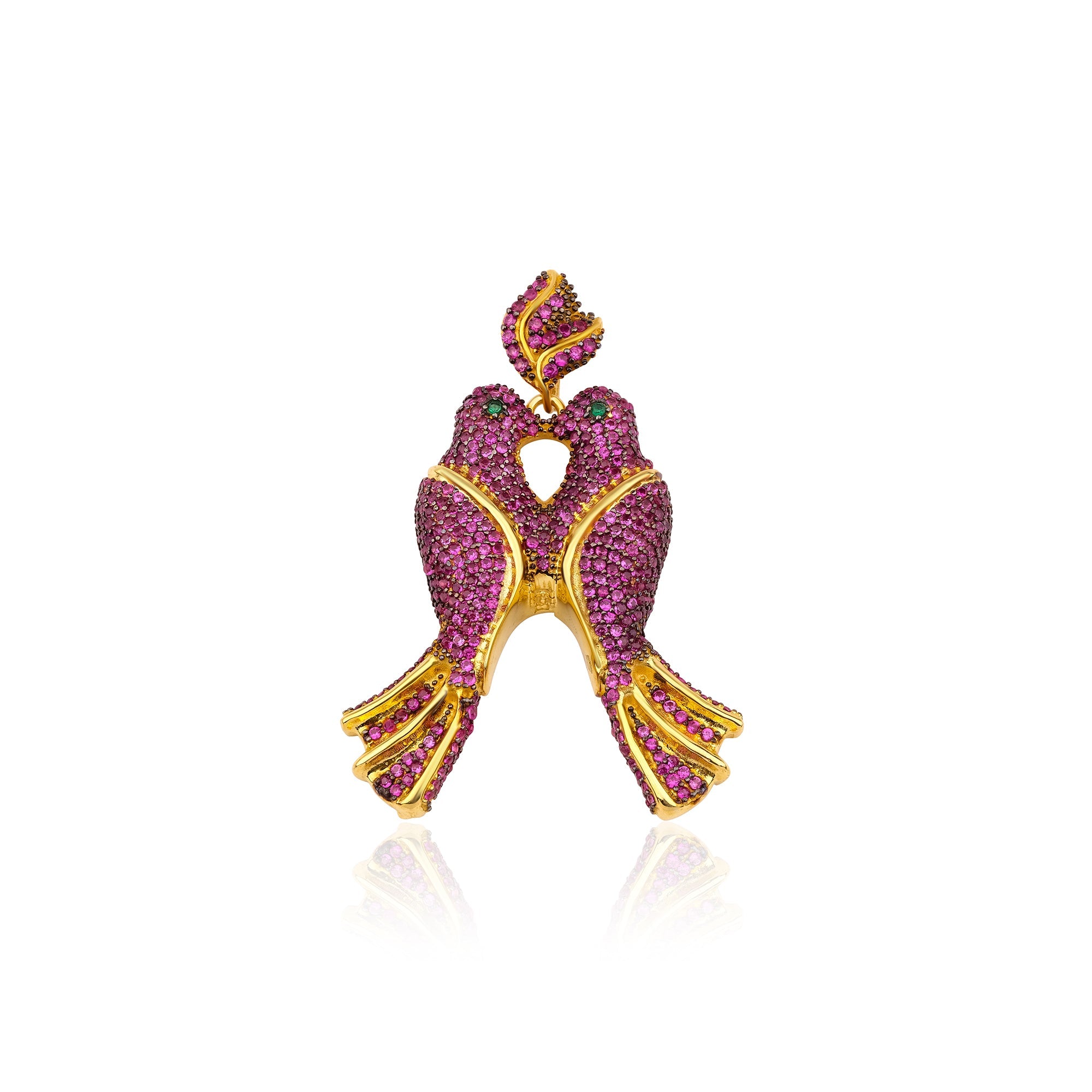 Bird Of Love Ruby Kolye