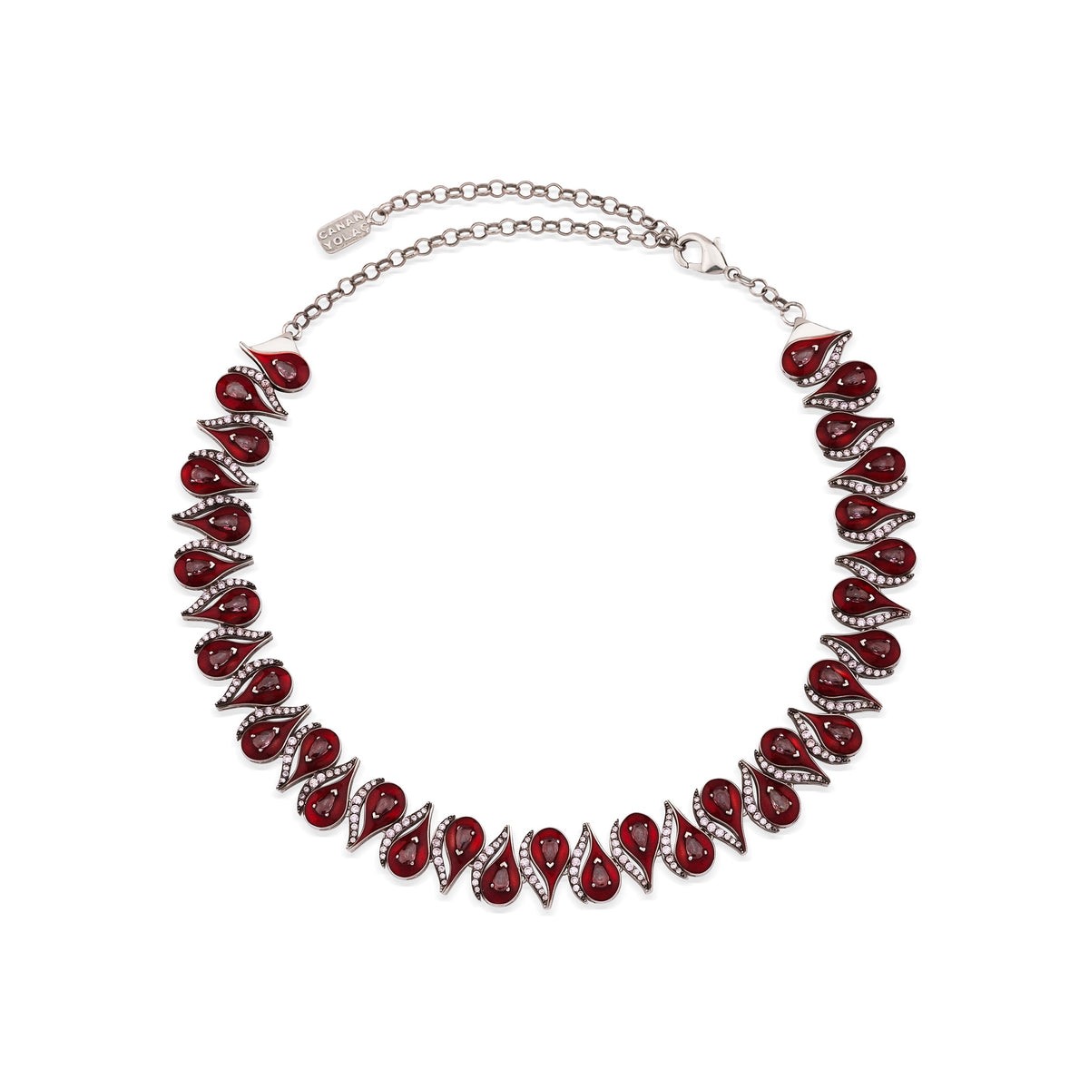 Cosmic Eye Kırmızı Mineli Choker/Kolye