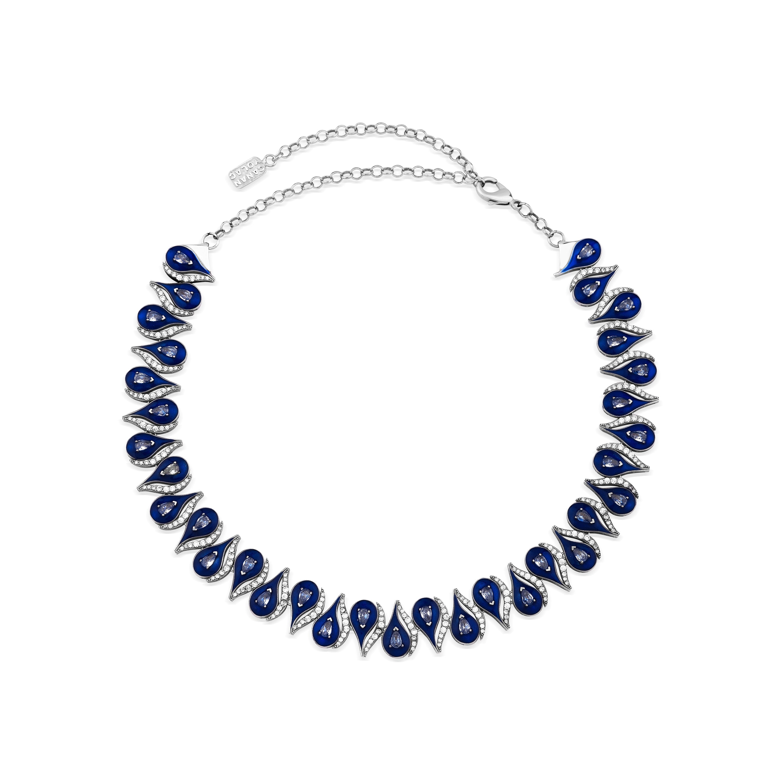 Cosmic Eye Lacivert Mineli Choker/Kolye