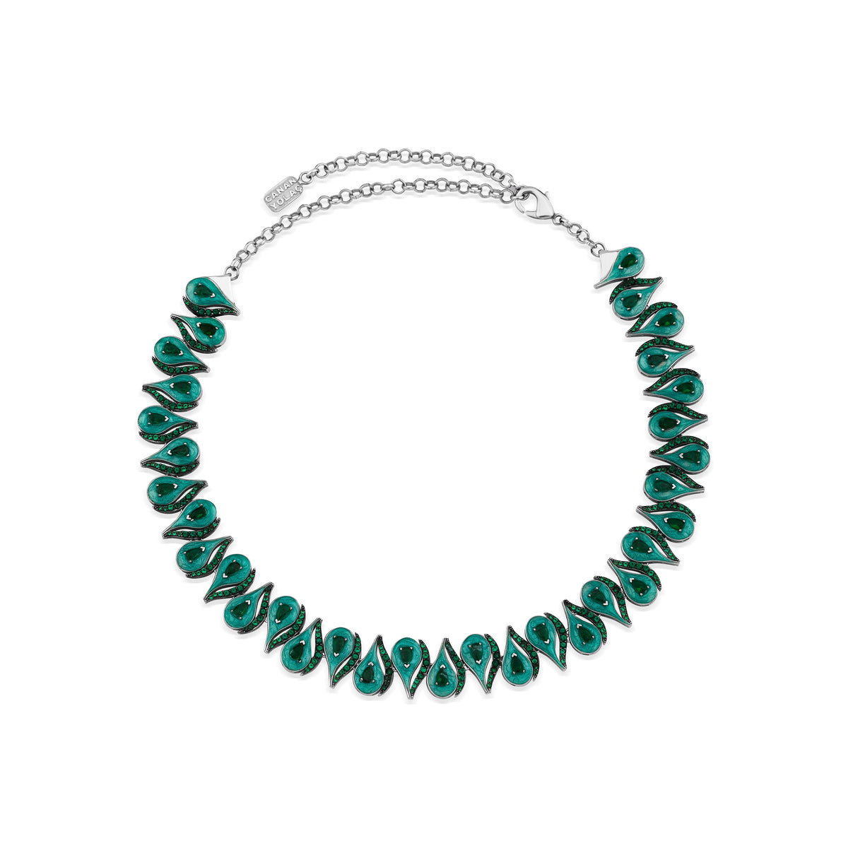 Cosmic Eye Yeşil Mineli Choker/Kolye