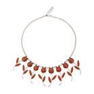 Lale Devri Turuncu Mineli Choker