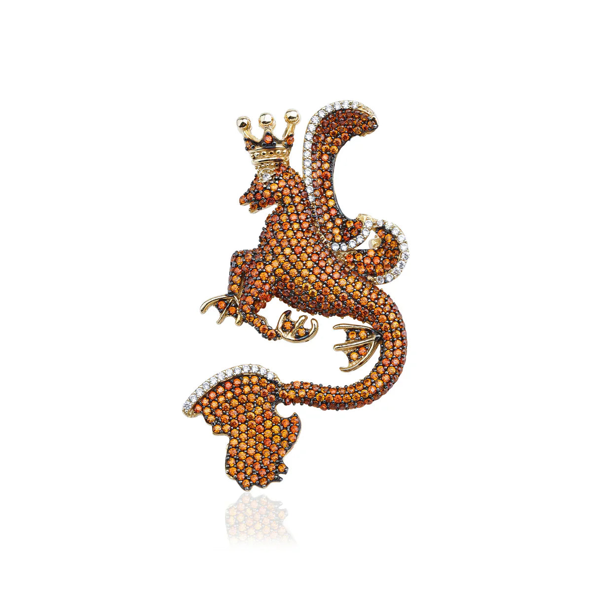Secret Of Stamboul Garnet Efsanevi Dragon Earcuff