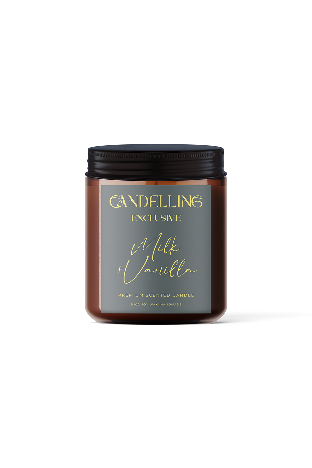 Candelling-Exclusive Serisi Milk + Vanilla Mum 250 Ml-Mum-2-milagron.live