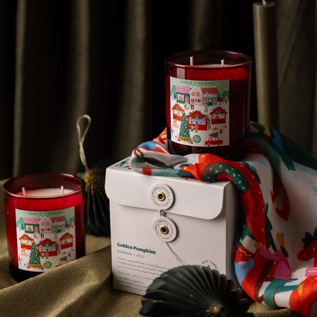 Candle + Friends-Christmas Collection Yeni Yıl Cam Mum Medium-Mum-5-milagron.live