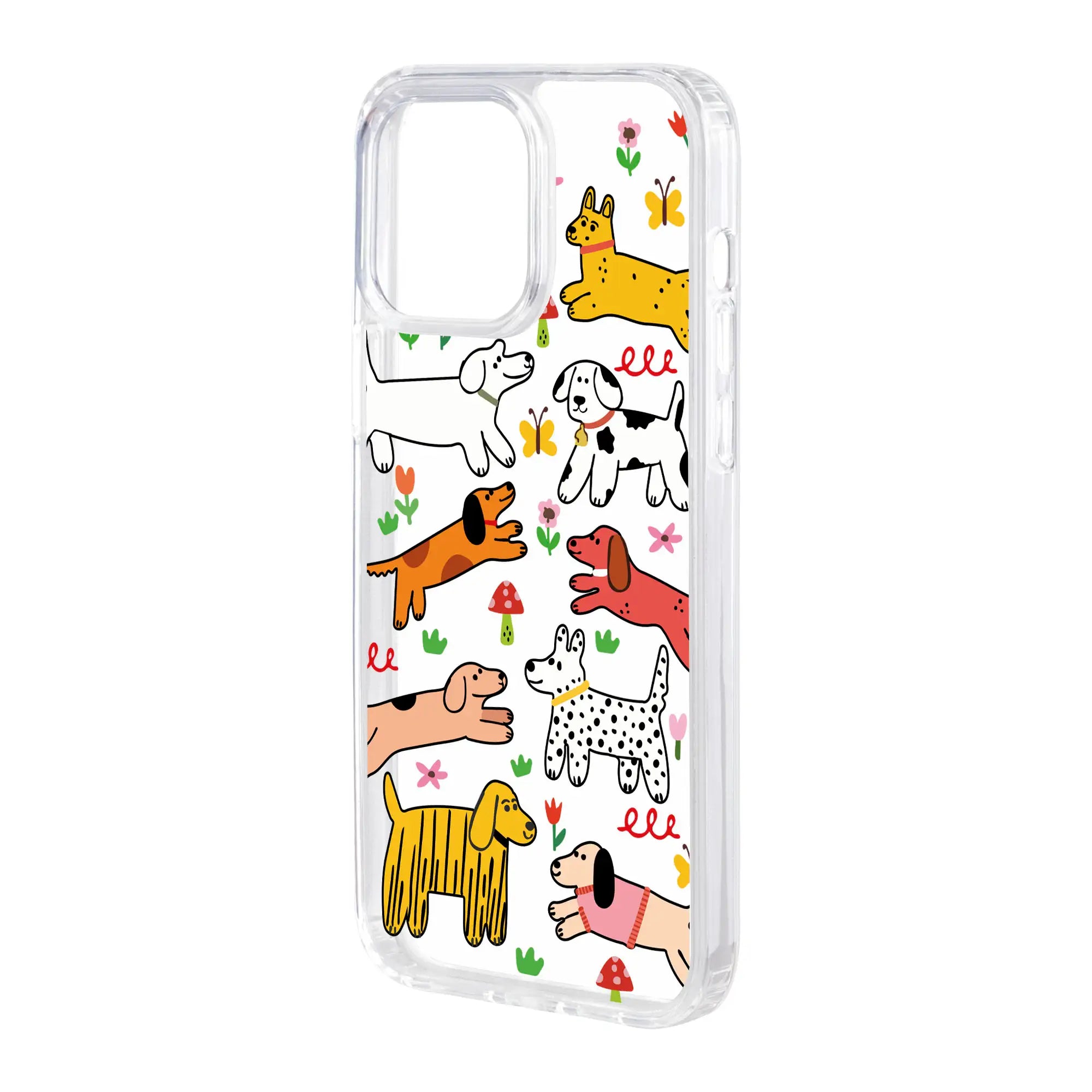 Cheerful Dogs-Solid Kılıf - Iphone 15
