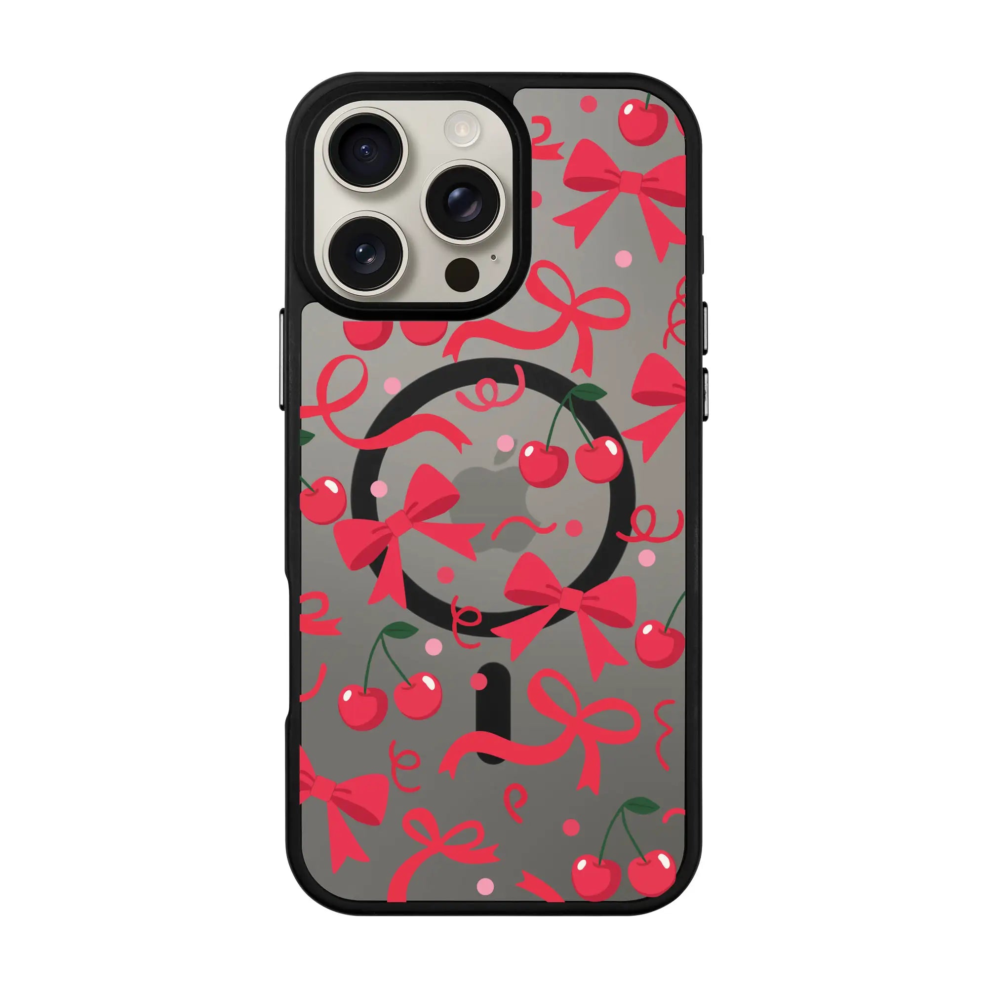 Cherry Ribbon-Blur Kılıf Magsafe Özellikli - Iphone 16