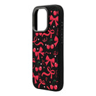 Cherry Ribbon-Leather Premium Kılıf Magsafe Özellikli - Iphone 16 Pro Max