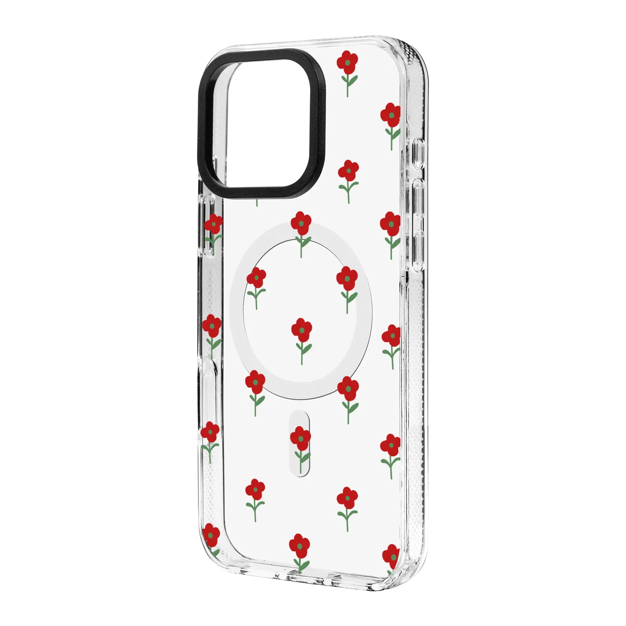 Flower Power-Clear Kılıf Magsafe Özellikli - Iphone 16