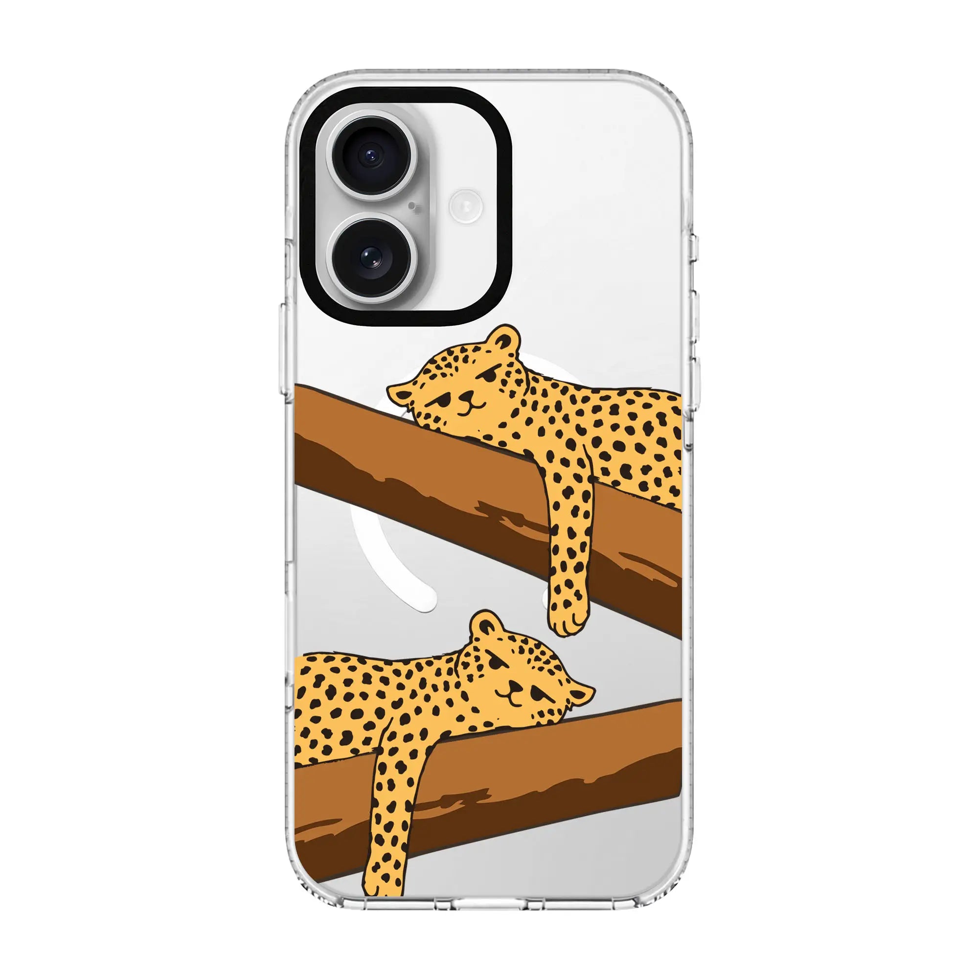 Leopard Siesta-Clear Kılıf Magsafe Özellikli - Iphone 16
