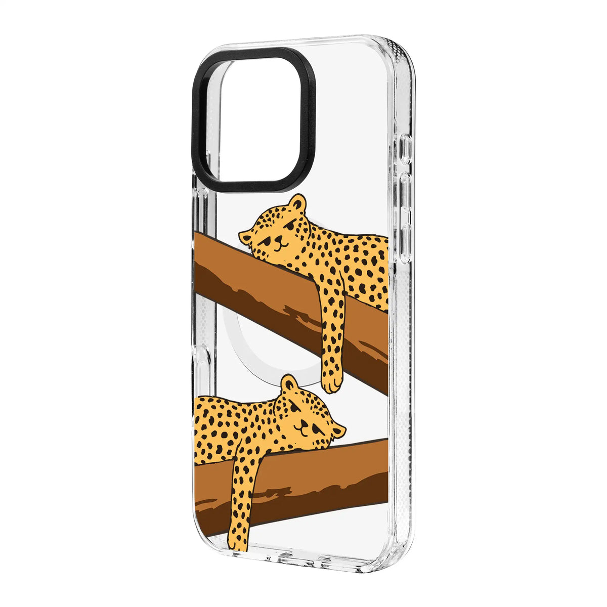 Leopard Siesta-Clear Kılıf Magsafe Özellikli - Iphone 16