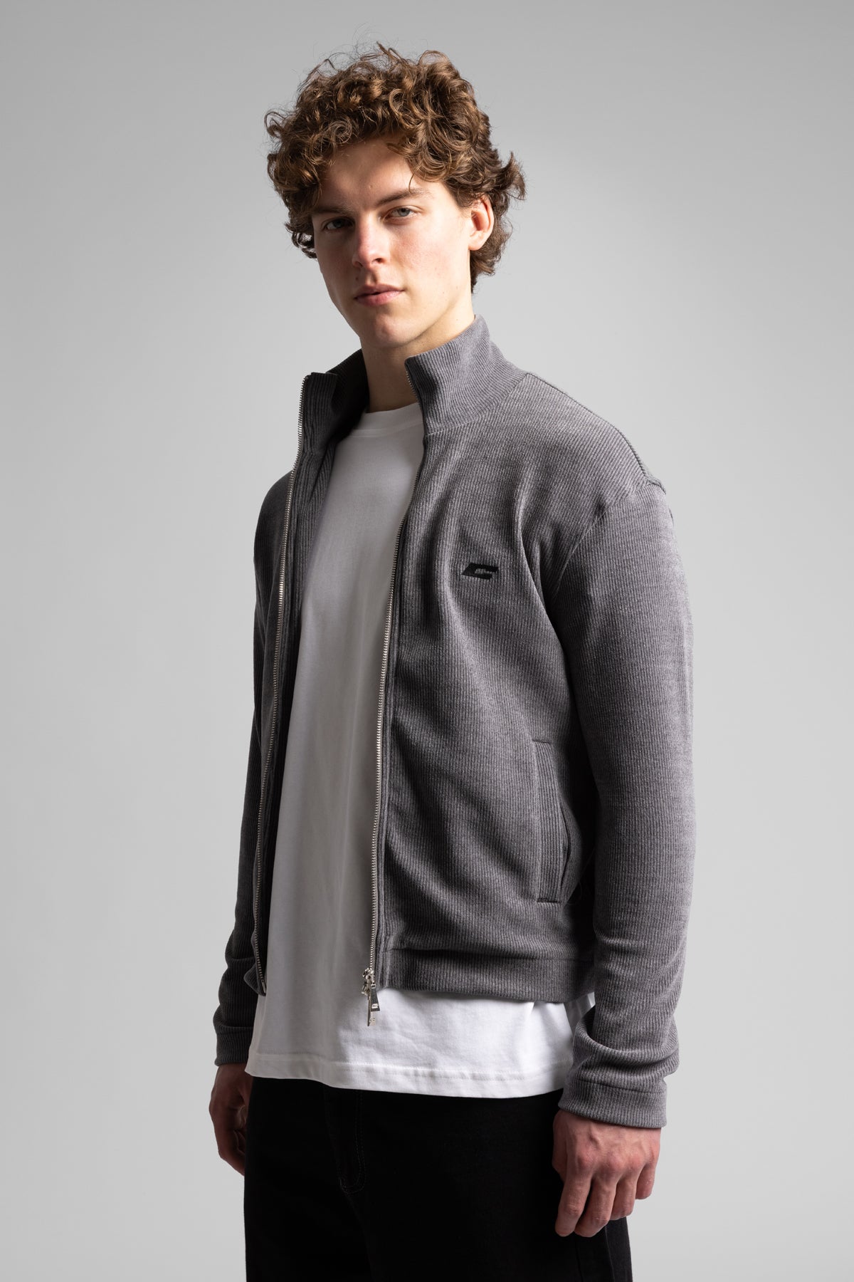 Catch-Dik Yaka Fermuarlı Fitilli Sweatshirt-Sweatshirt-7-milagron.live