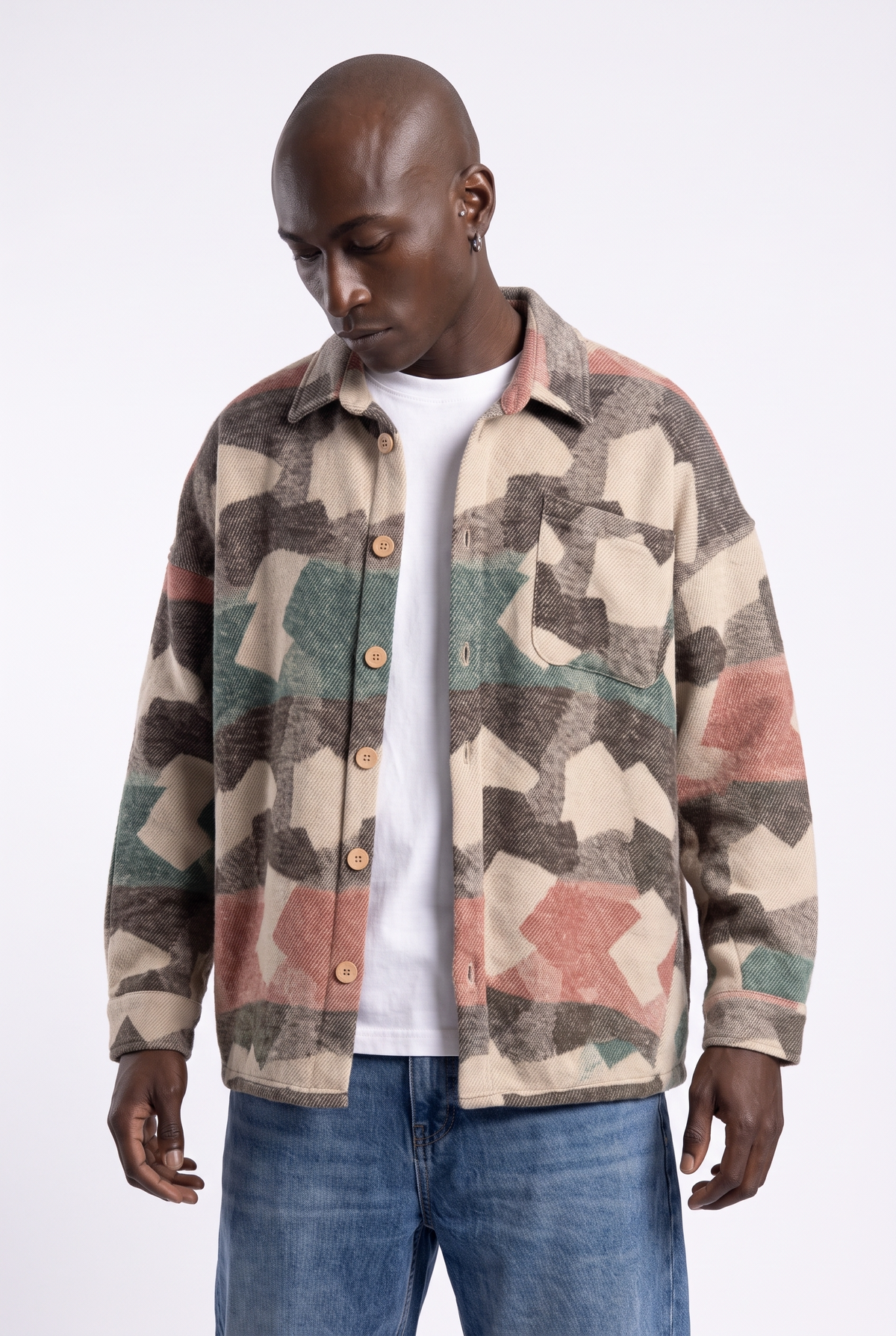 Oversize Flanel Oduncu Gömlek