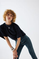 Certain-Dani Tee Black-T-Shirts-3-milagron.live