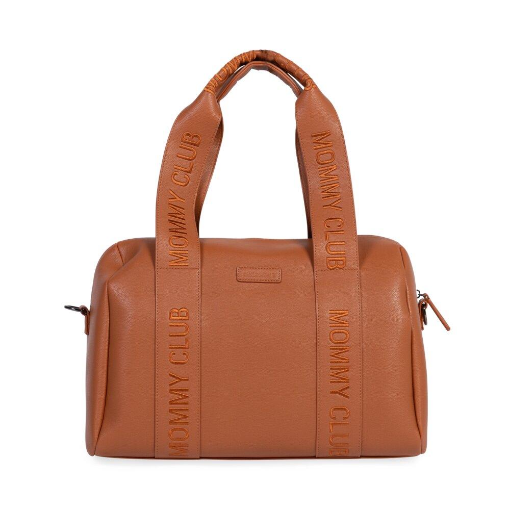 Mommy Club Bag, Vegan Deri Kahve