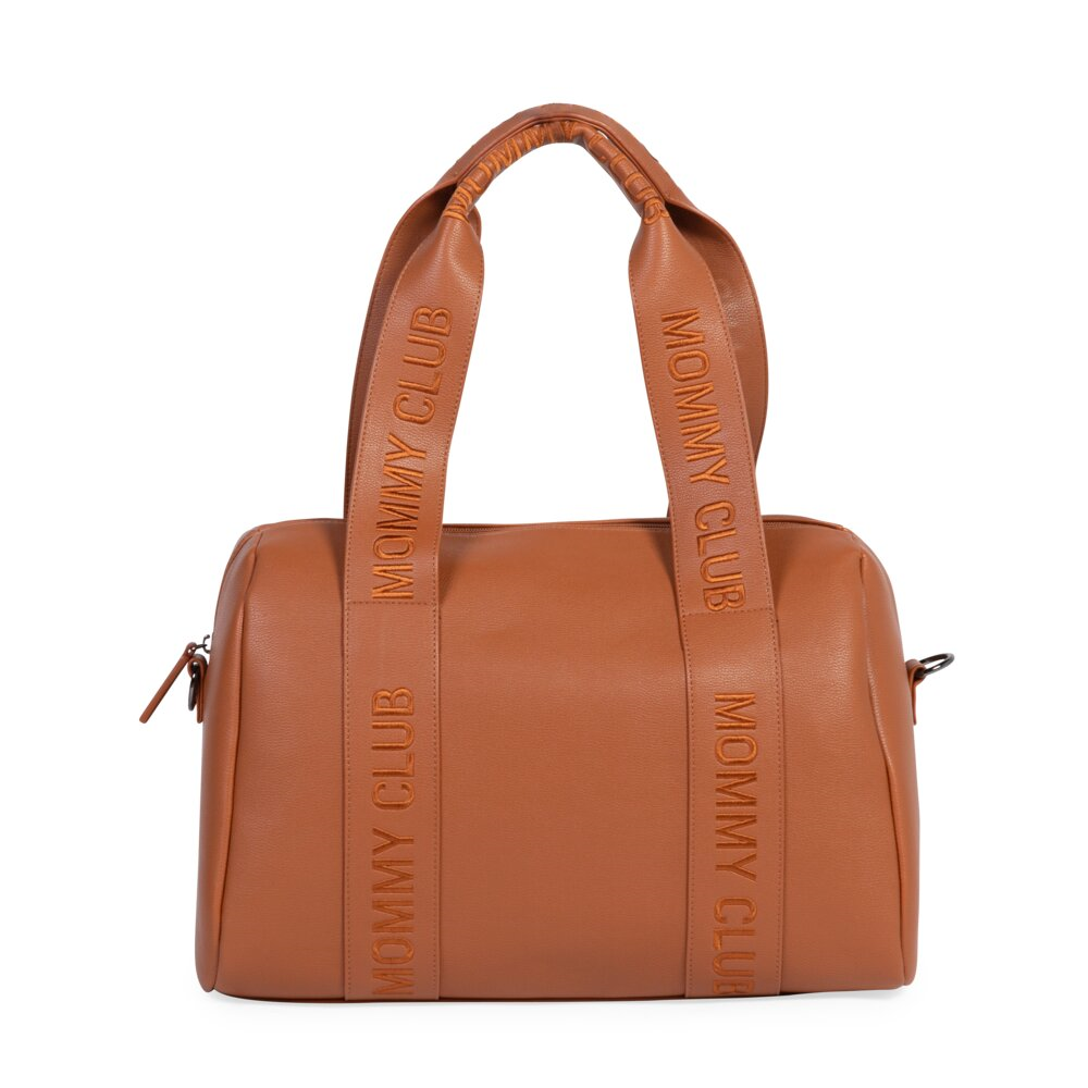 Mommy Club Bag, Vegan Deri Kahve