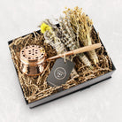 Coho Objet-Coho Box Artisan Dövme Bakır Tütsü çanağı & üzerlik & Adaçayı & Lavanta Hediye Seti-Hediye Setleri-1-milagron.live